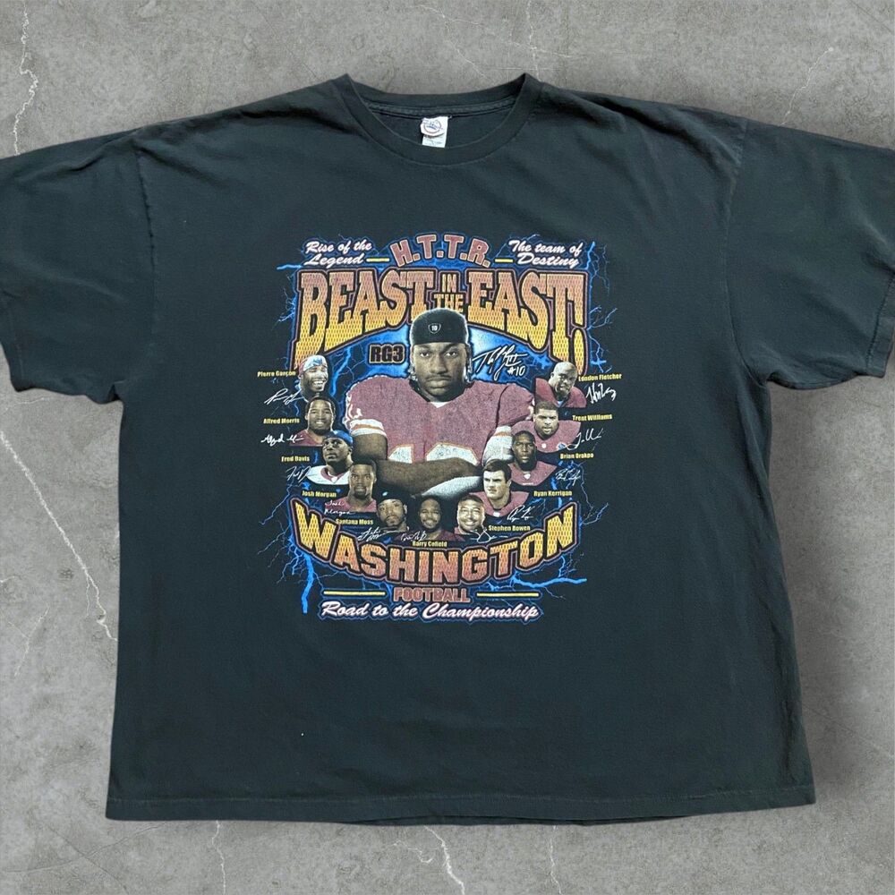 Delta Pro Weight Washington NFL Commanders RGIII 2012 Black T-Shirt Mens 3XL